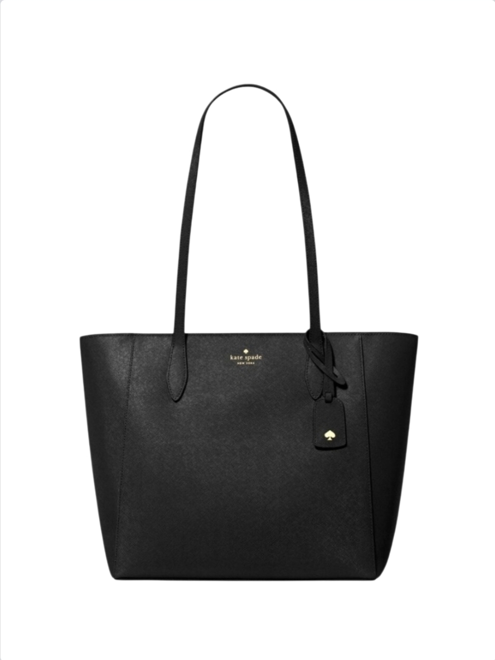 kate spade Black Saffiano Leather Dana Tote Bag Retail $359